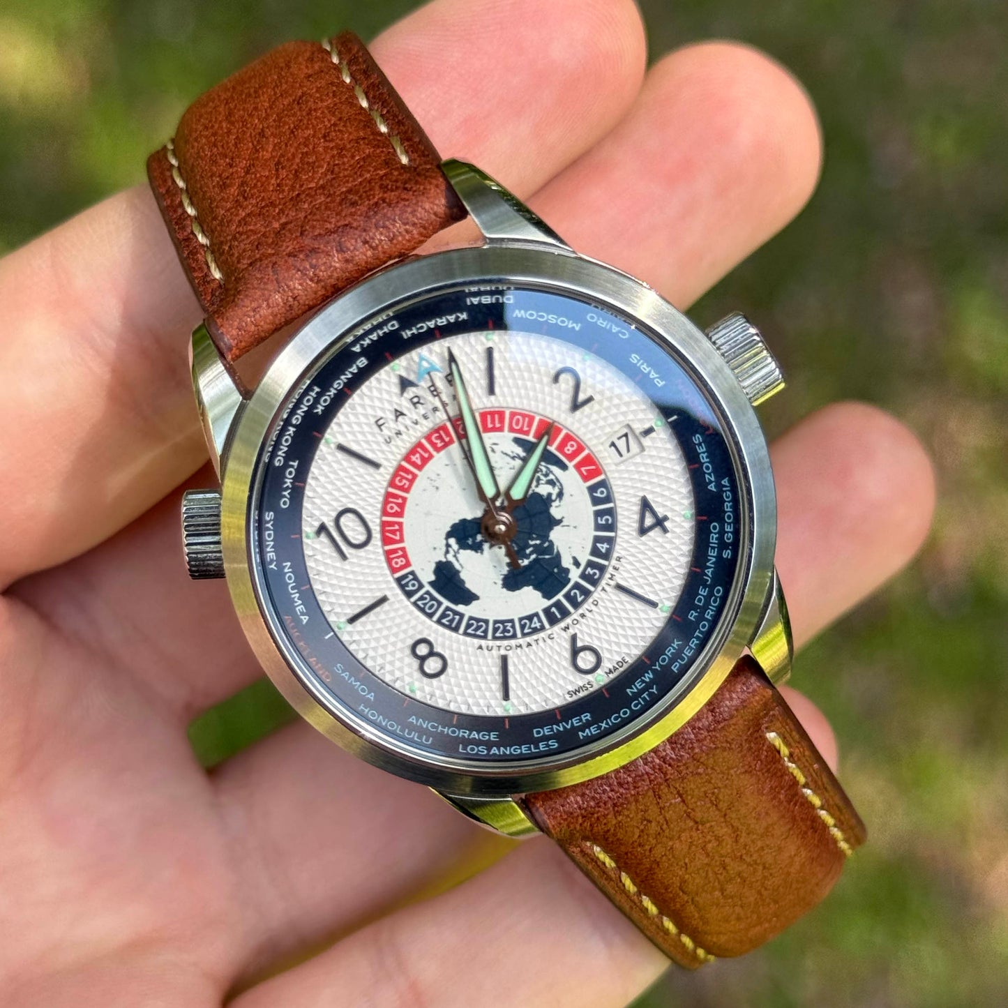 The Rome: Terracotta Brown Italian Full Grain Leather Watch Strap