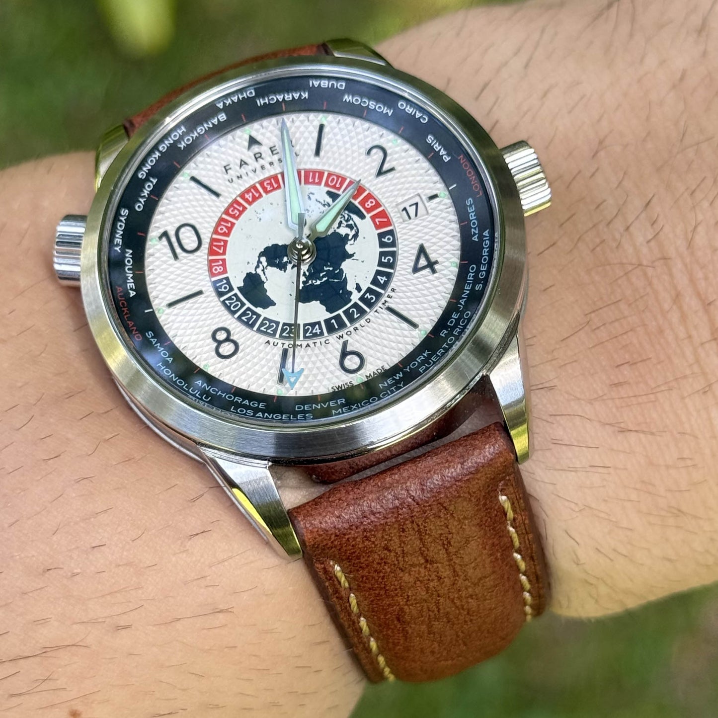 The Rome: Terracotta Brown Italian Full Grain Leather Watch Strap