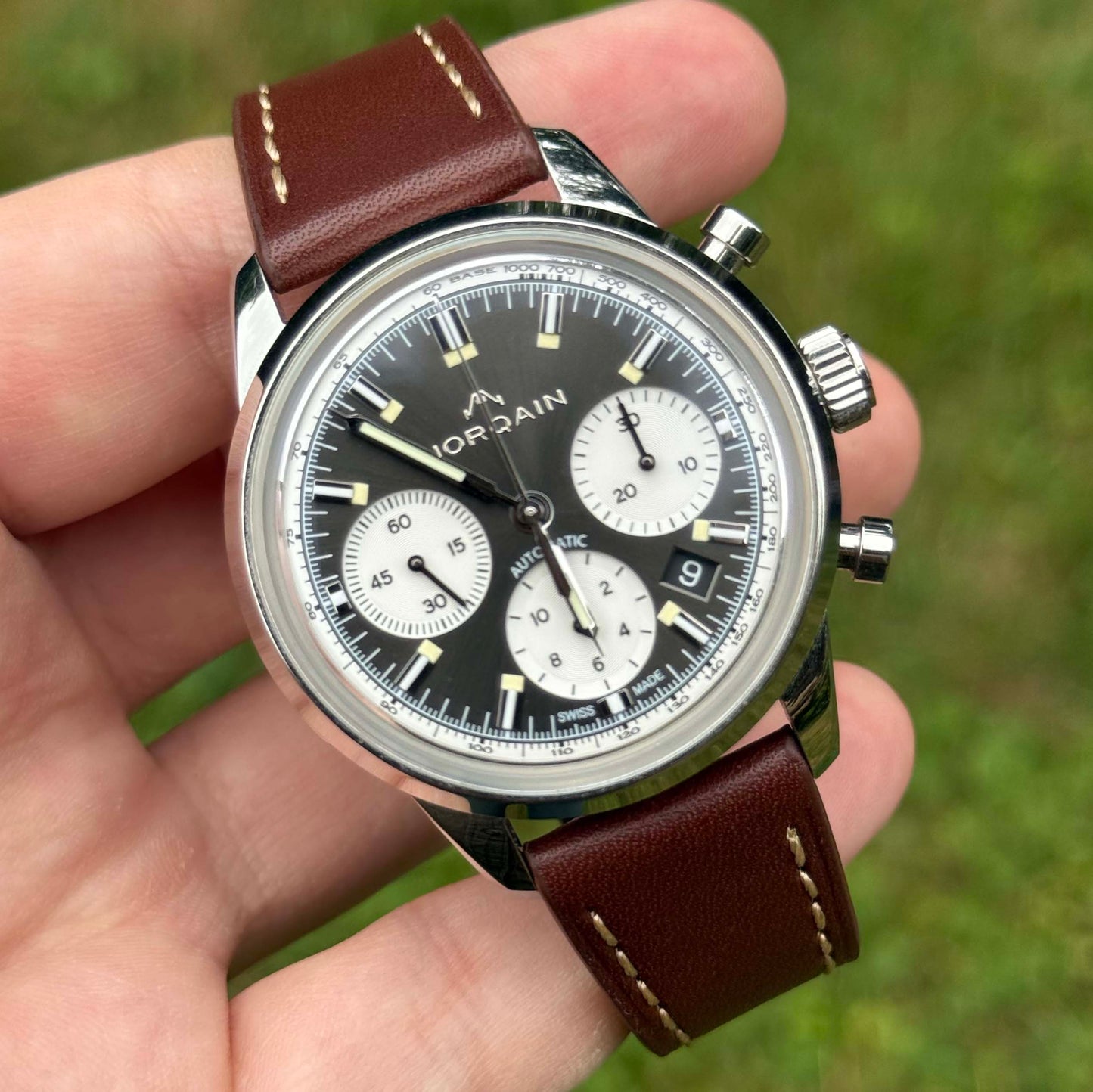 The Venice: Mocha Brown Italian Vegetable Tanned Leather Watch Strap