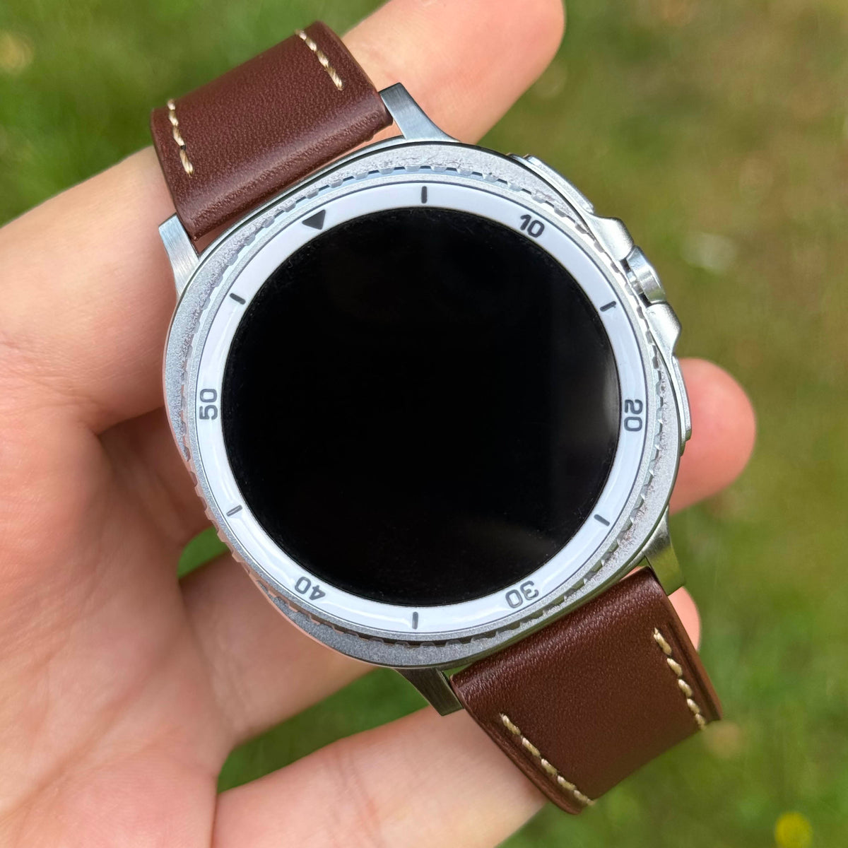 The Venice: Mocha Brown Italian Vegetable Tanned Leather Samsung Galaxy Watch Ultra / Watch 8/9 Strap