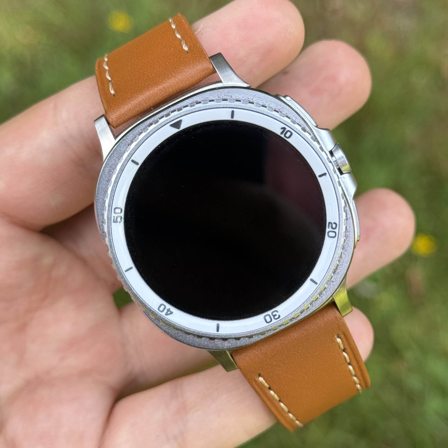 The Venice: Caramel Tan Italian Vegetable Tanned Leather Samsung Galaxy Watch Ultra / Watch 8/9 Strap