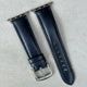 The Athens: Deep Ocean Blue Full Grain Leather Apple Watch Strap