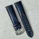 The Athens: Deep Ocean Blue Full Grain Leather Watch Strap