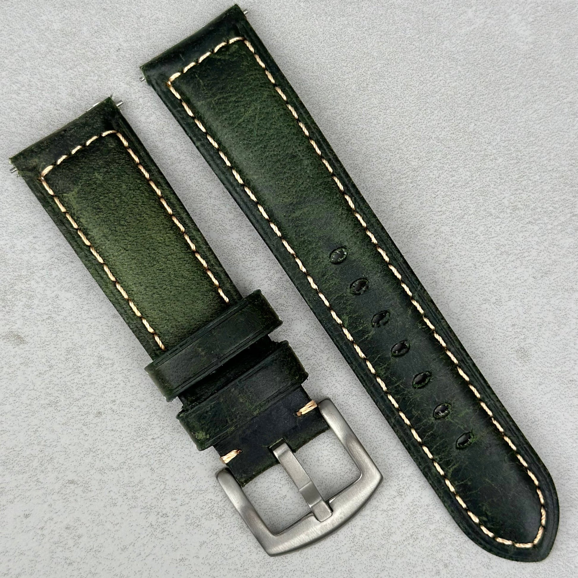 The Berlin: Green Full Grain Leather Watch Strap – Watch and Strap Co