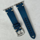 The Madrid: Midnight Blue Vintage Full Grain Leather Apple Watch Strap