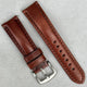 The Prague: Chestnut Brown Vegetable Tanned Full Grain Leather Watch Strap